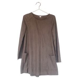 LoveRiche faux suede pocket dress size small